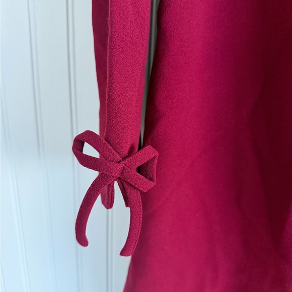 Talbots Red Long Sleeve Dress Size 2 - Picture 4 of 6